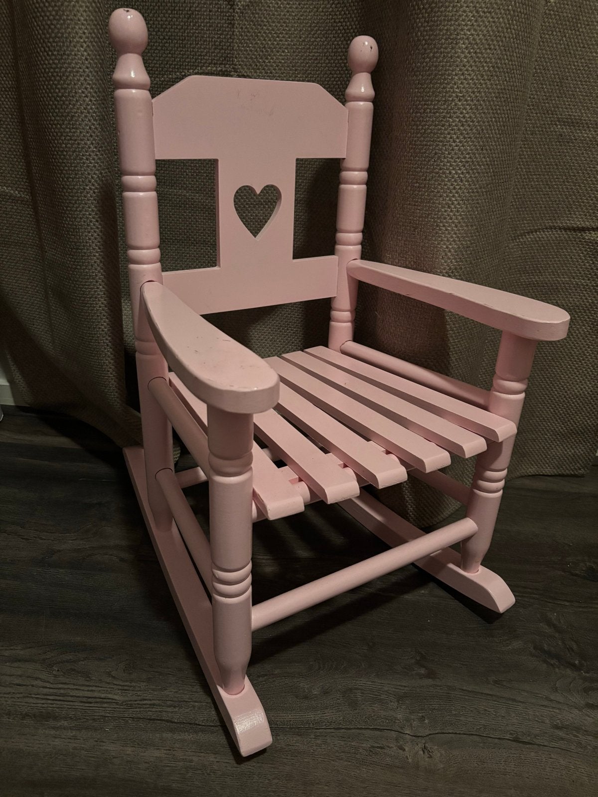 Roze kinder schommelstoel met hartje, Ophalen, Gebruikt, Stoel(en)