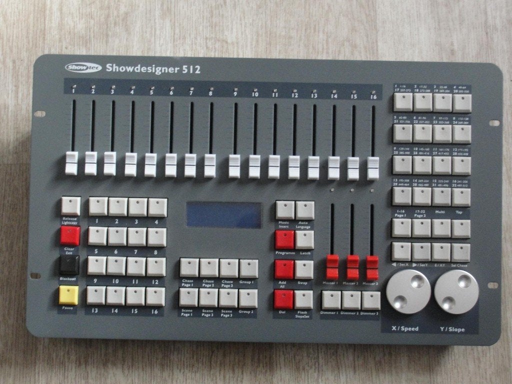 showtec showdesigner 512 / show designer / dmx lichttafel, Muziek en Instrumenten, Ophalen, Gebruikt, Licht