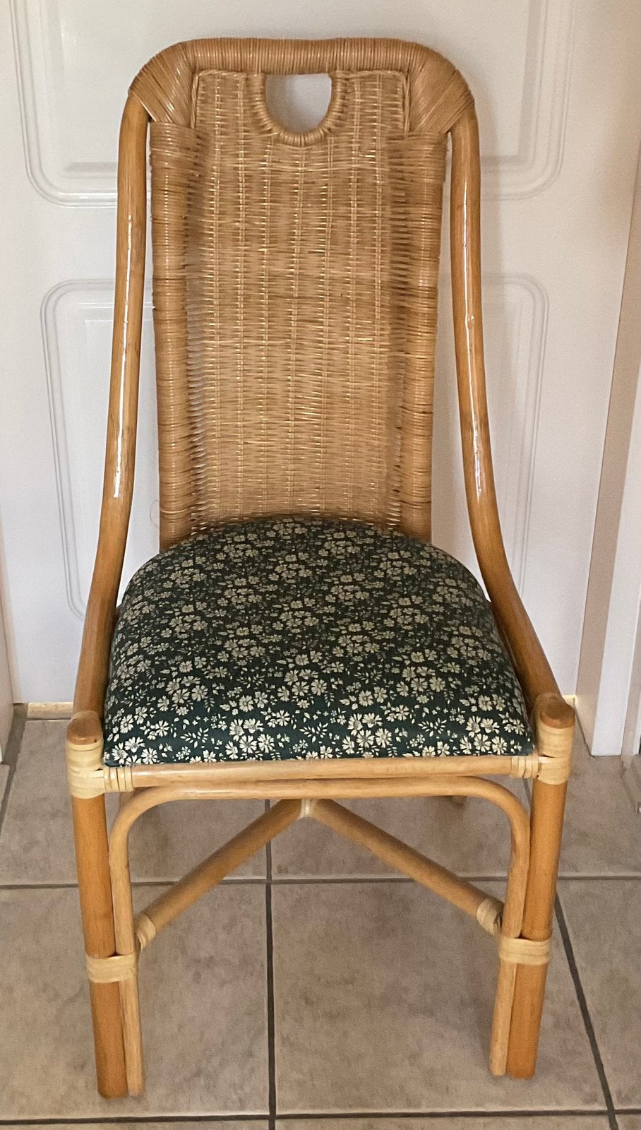 Rieten stoelen, Huis en Inrichting, Stoelen, Ophalen, Gebruikt, Bruin, Twee
