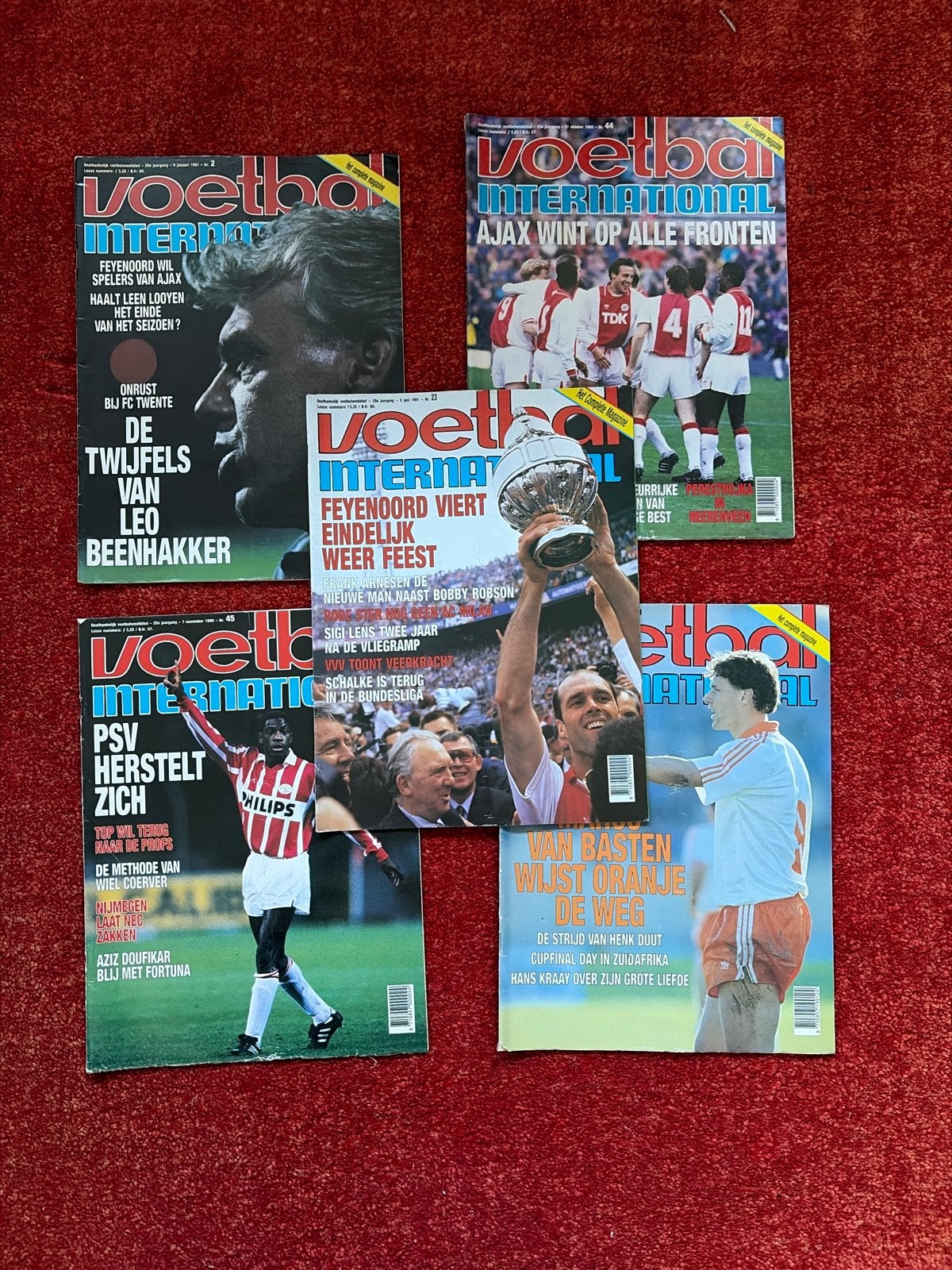Voetbal International 1991 van Basten, Ophalen of Verzenden, Zo goed als nieuw, Sport en Vrije tijd