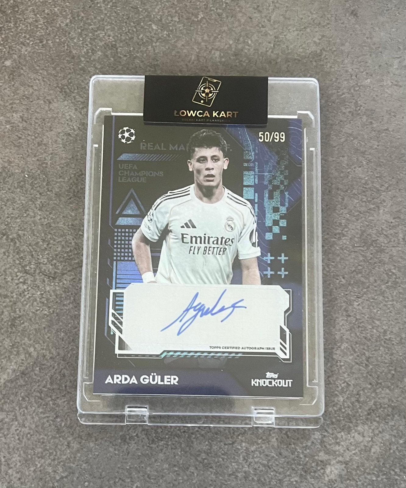 Topps 2024-25 Uefa UCC Knockout Arda Güler auto /99, Verzenden, Nieuw, Plaatje