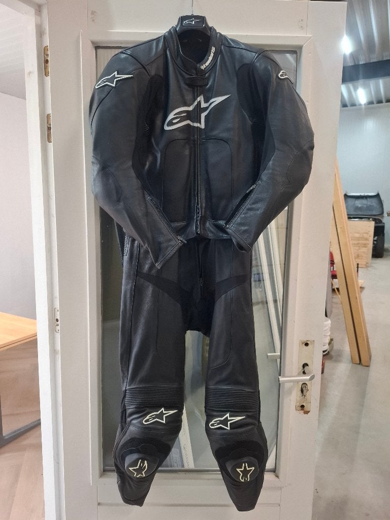 Alpine stars 2delig leren motorpak, Ophalen, Alpinestars, Tweedehands, Heren