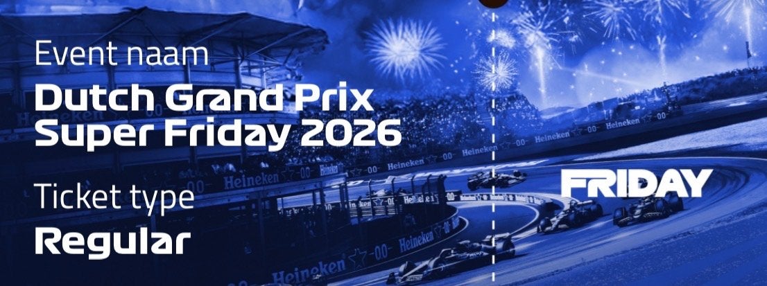 1 Kaartje Grand Prix Super Friday, Arena grand stand 1, Tickets en Kaartjes