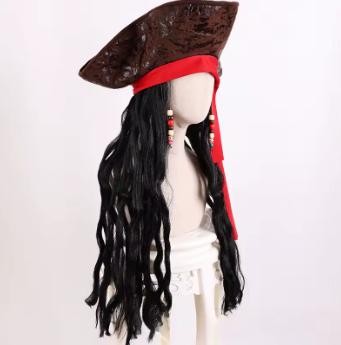 Luxe cosplay pruik Jack Sparrow inclusief hoed en kralen, Ophalen of Verzenden, Nieuw, Pak of Jurk