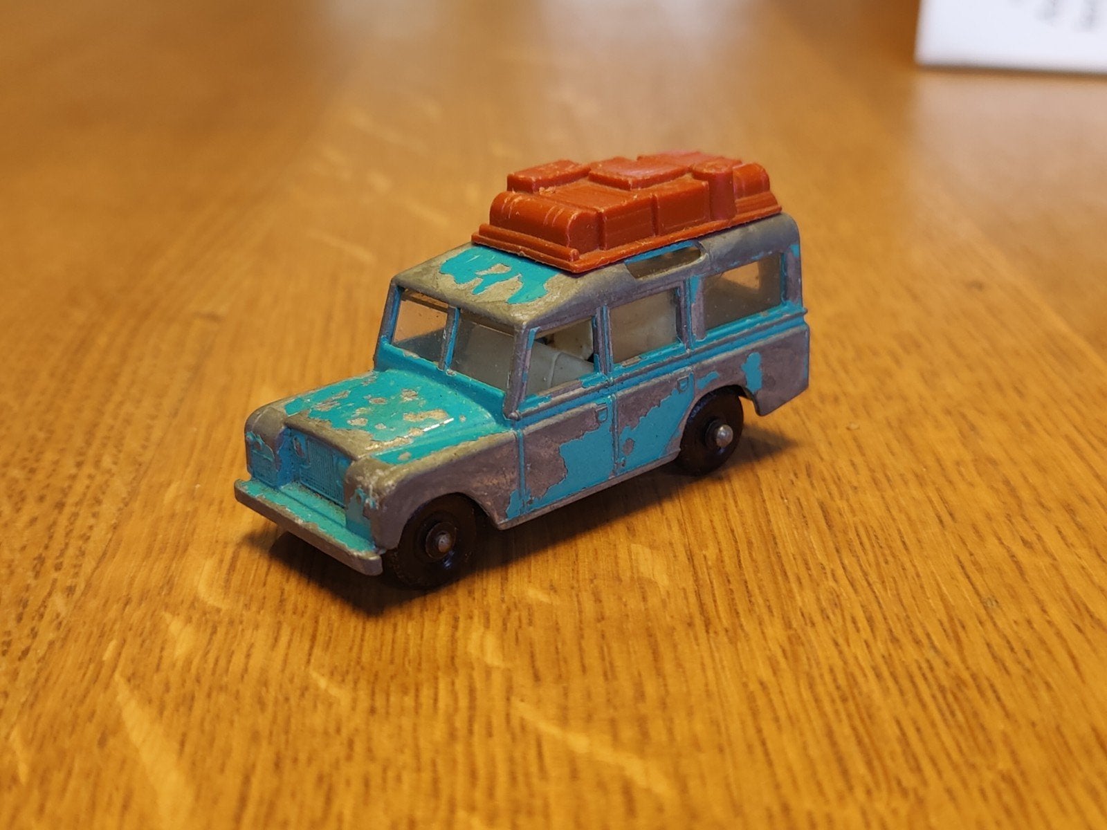 Matchbox Land Rover Safari BLAUW, Hobby en Vrije tijd, Ophalen of Verzenden, Zo goed als nieuw, Auto