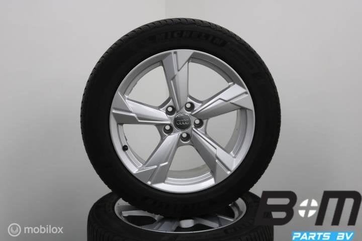 Set 18 inch velgen + winterbanden Audi A6 4K 4K0601025D, Auto-onderdelen, 18 inch, Gebruikt, Banden en Velgen, Winterbanden
