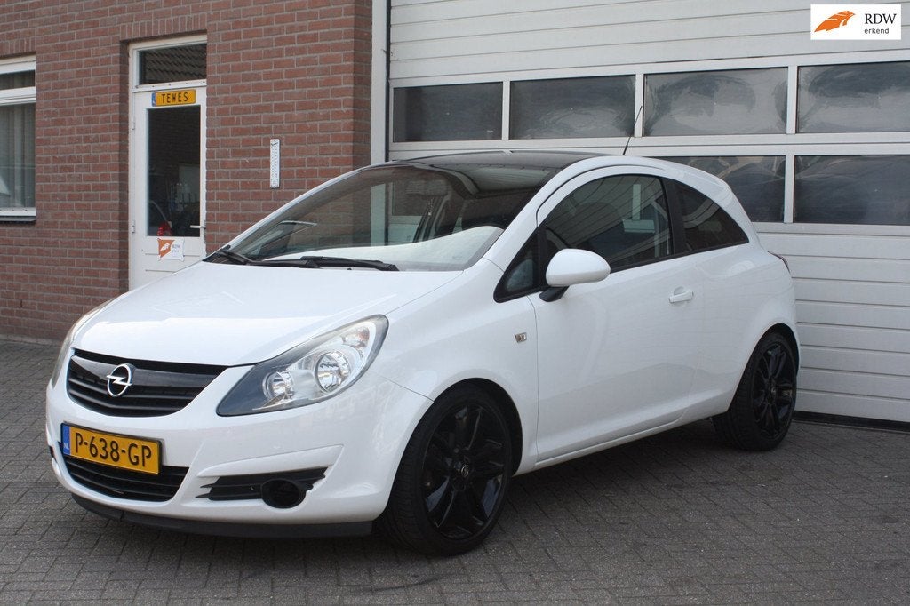 Opel Corsa 1.4-16V Licht Metalen Velgen, Trekhaak, Getint Gl, Voorwielaandrijving, Euro 5, Stof, Gebruikt