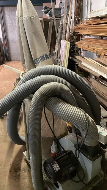 Contimac stofafzuiging voor zaagtafel SP A2000D 1500 watt, Ophalen, Afzuiger
