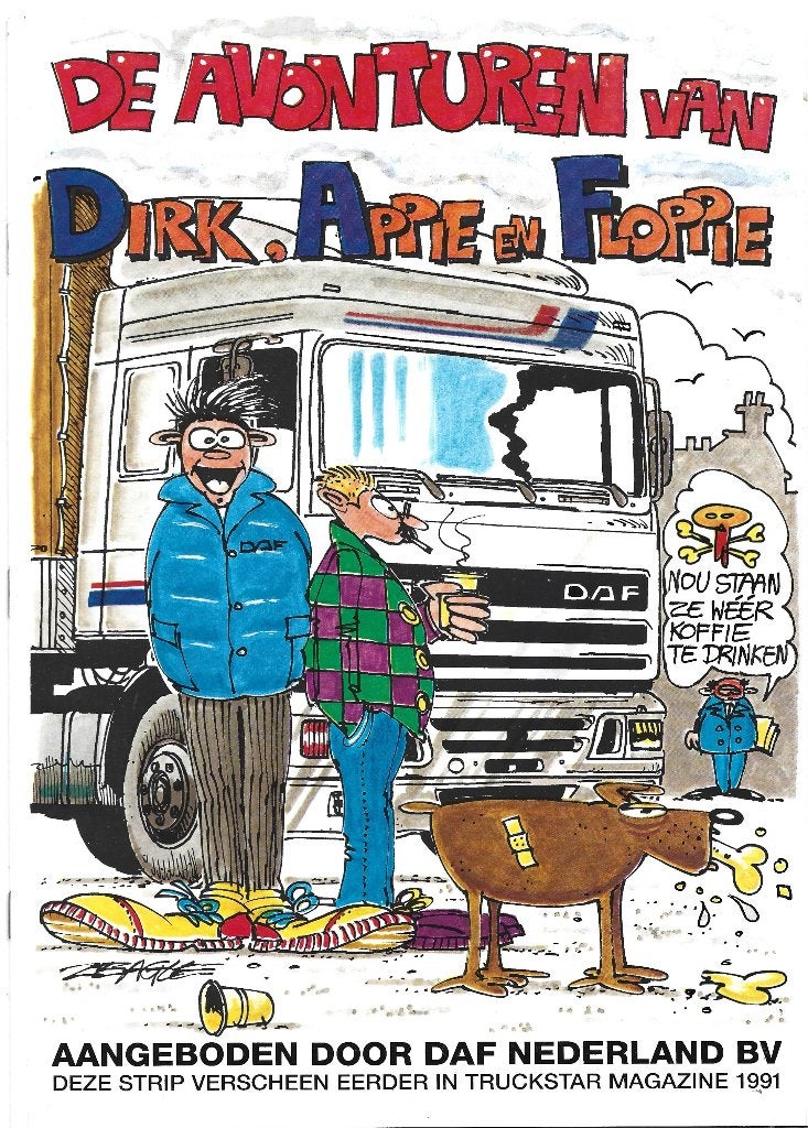 DAF strip reclame vrachtwagen camion LKW (df09), Verzenden, Zo goed als nieuw, Vrachtwagen