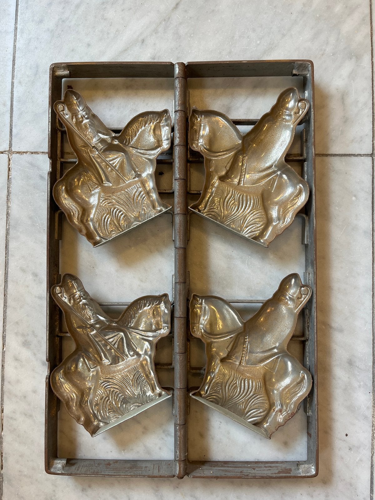Antieke chocolademal / chocoladevorm Sinterklaas, Ophalen of Verzenden