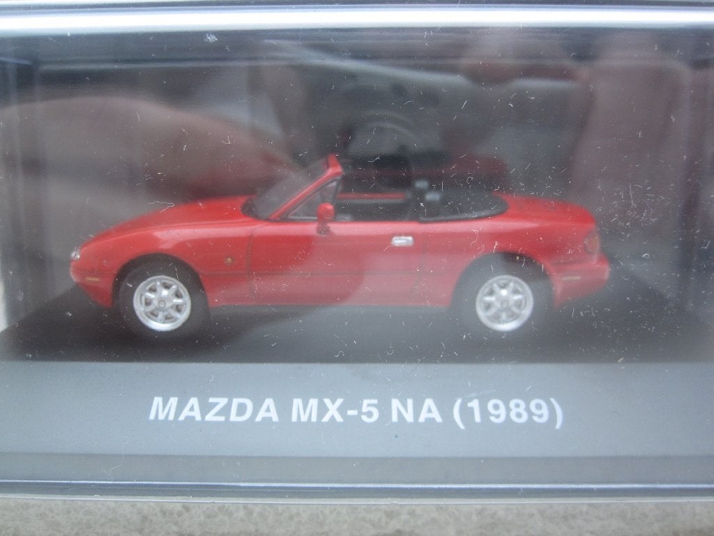 Mazda MX-5 1989 rood 1:43 Atlas, Ophalen of Verzenden, Nieuw, Auto, Overige merken