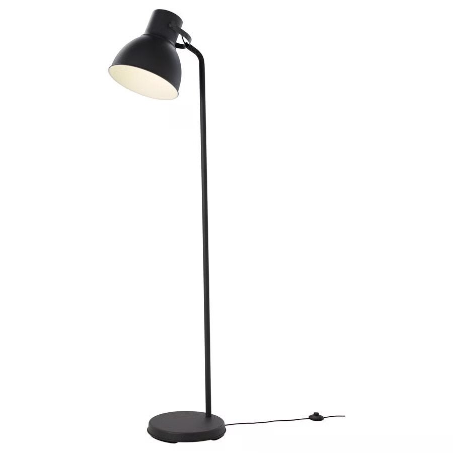 IKEA HEKTAR Vloerlamp - Donkergrijs, Ophalen, E27 (groot), Zo goed als nieuw, Metaal