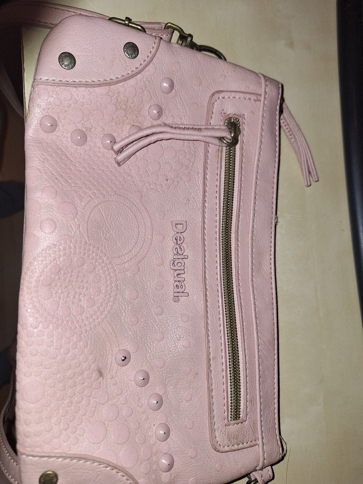 Desigual Roze Schoudertasje - Gebruikt, Ophalen of Verzenden, Gebruikt, Roze, Schoudertasje
