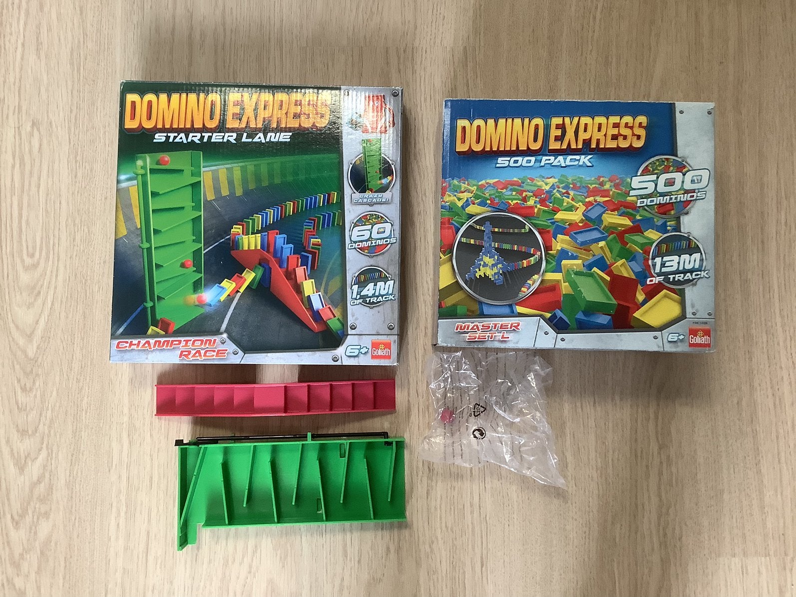 Domino Express starter lane + heel veel stenen - Goliath, Ophalen of Verzenden, Zo goed als nieuw