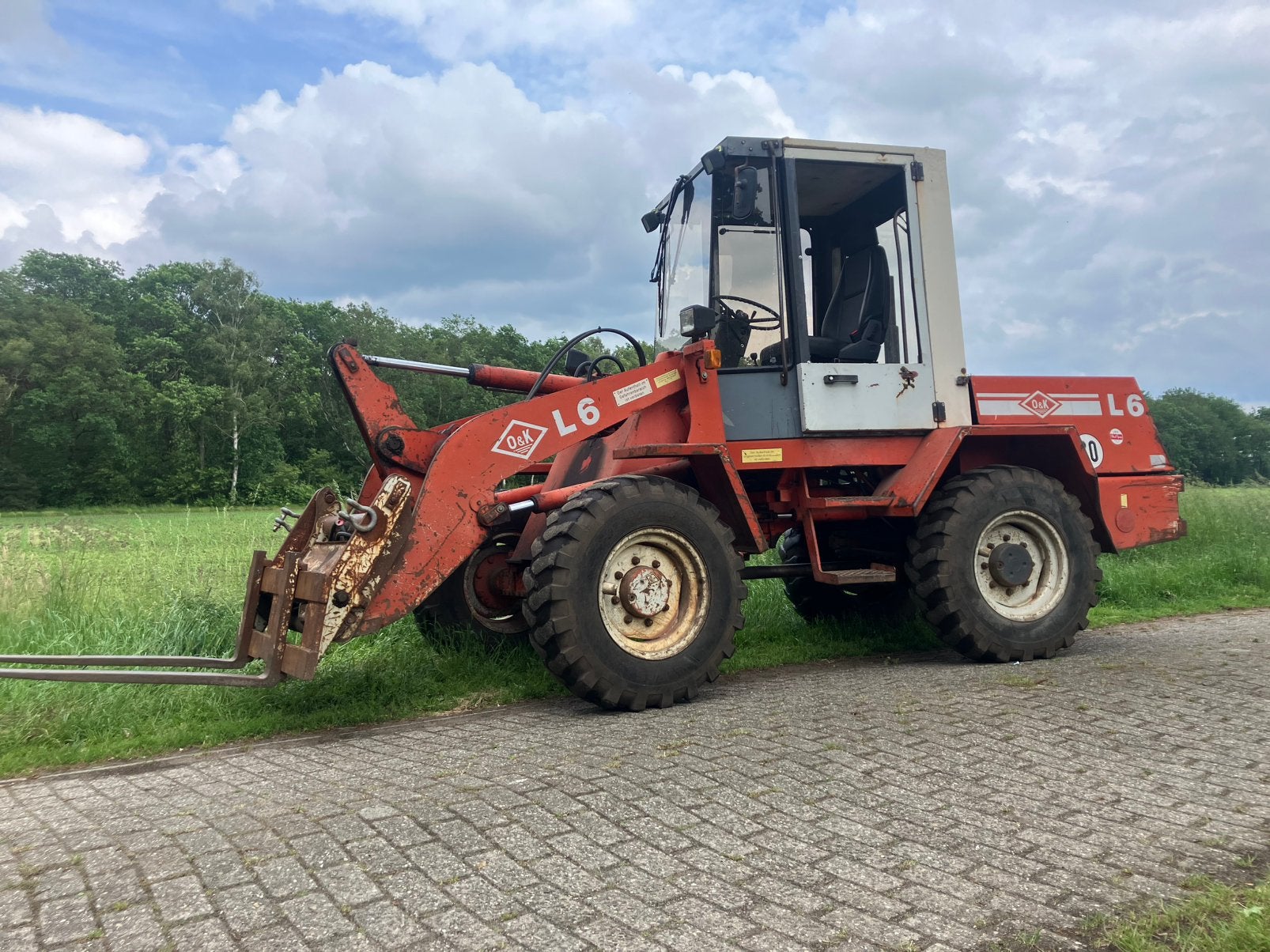 O&K shovel L6, Ophalen, Wiellader of Shovel
