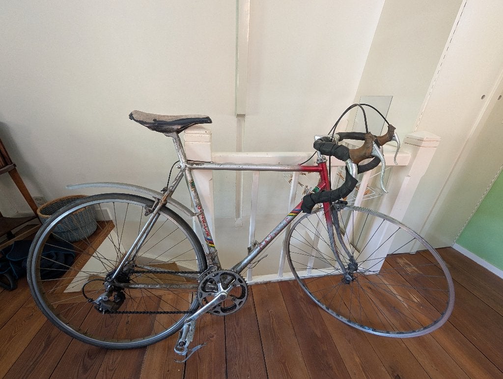 Oude vintage racefiets, Gebruikt, Velgrem, Ophalen of Verzenden, Gazelle