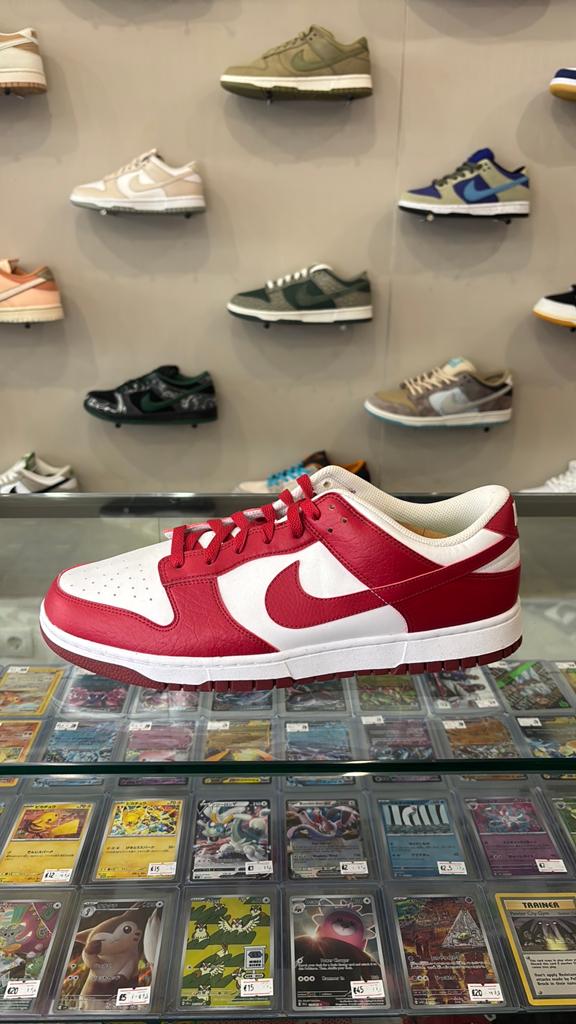 Nike Dunk Low Next Nature Wit Rood - Maat 47,5 - Nieuw!, D, Wit, Nieuw, Ophalen of Verzenden