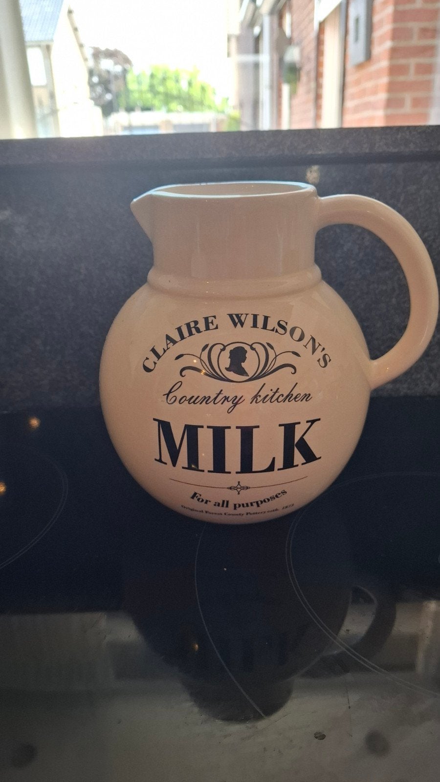 Claire Wilson's Country Kitchen Melkkan, Ophalen of Verzenden, Wit, Steen/keramiek, Landelijk