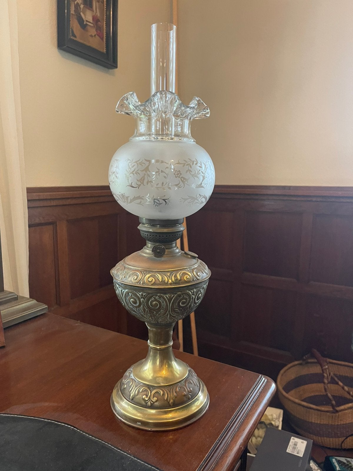 Antieke olielamp, Ophalen