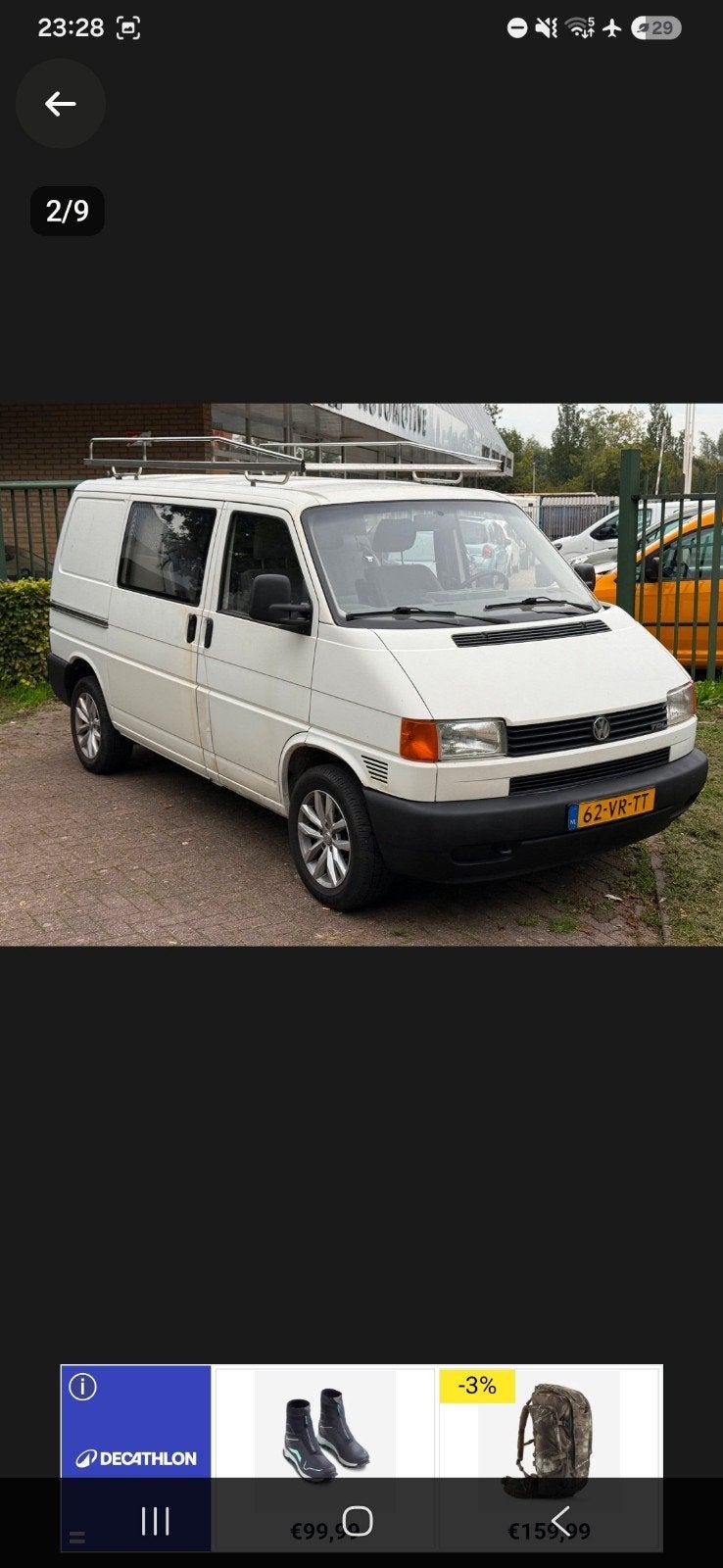 RVS Dakrek voor VW T4 - Stevig en Duurzaam, Ophalen of Verzenden, Gebruikt