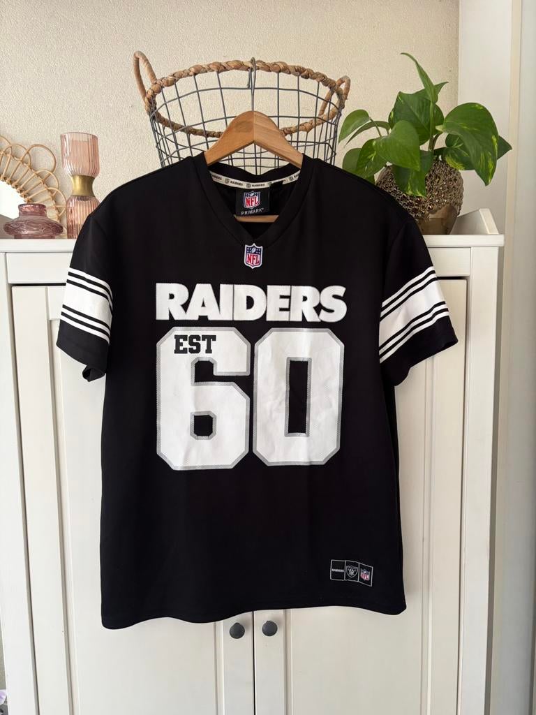 Primark Raiders shirt maat xs, Zwart, Ophalen of Verzenden, Zo goed als nieuw, Korte mouw