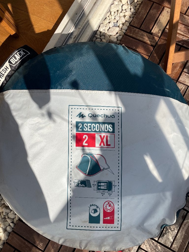 Quechua 2 seconds pop up tent XL, Ophalen, Gebruikt, Tot en met 2