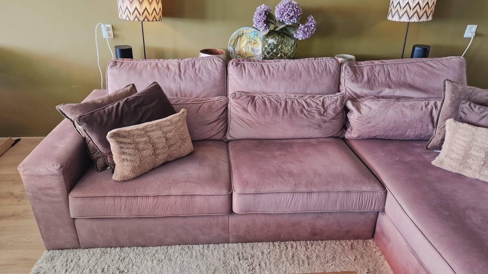 Ruime hoekbank van Seats and Sofa’s - 300x175 cm, Gebruikt, Hoekbank, 300 cm of meer, Ophalen of Verzenden