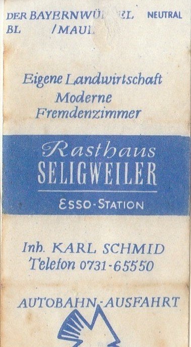 ESSO station Rasthaus Seligweiler - Karl Schmid, Ophalen of Verzenden