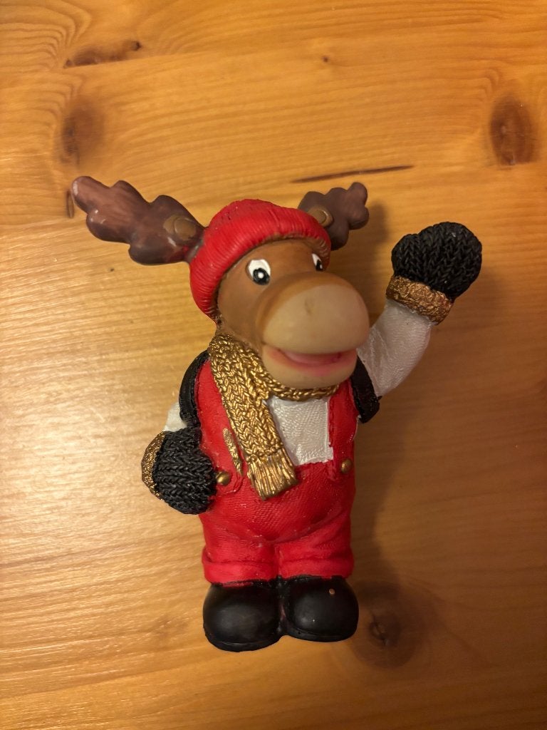 Kerst beeldje rendier, Ophalen, Zo goed als nieuw