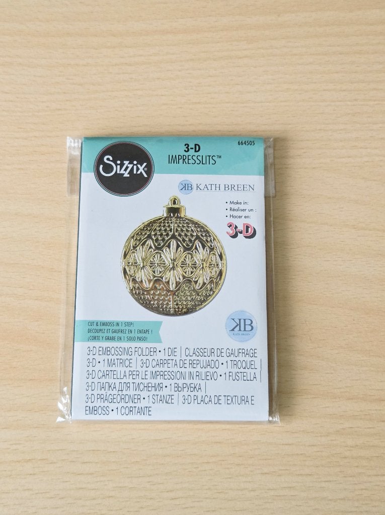 Sizzix 3-D Impresslits - Ornament, Hobby en Vrije tijd, Ophalen of Verzenden, Nieuw, Frame of Mal, Sizzix