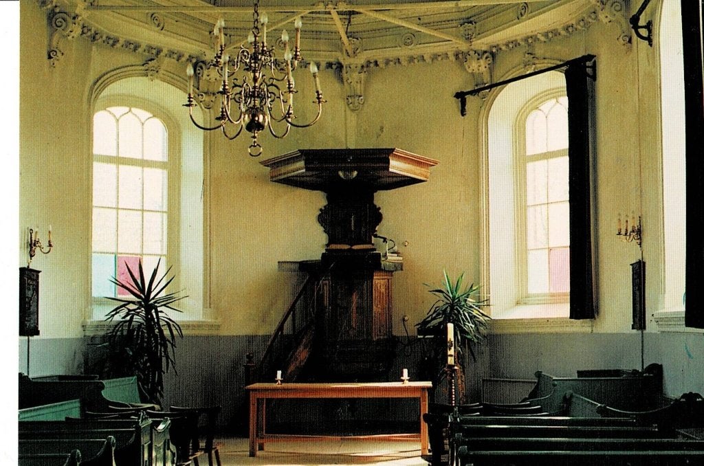 Reduzum, interieur Kerk, Ophalen of Verzenden, Ongelopen, Friesland