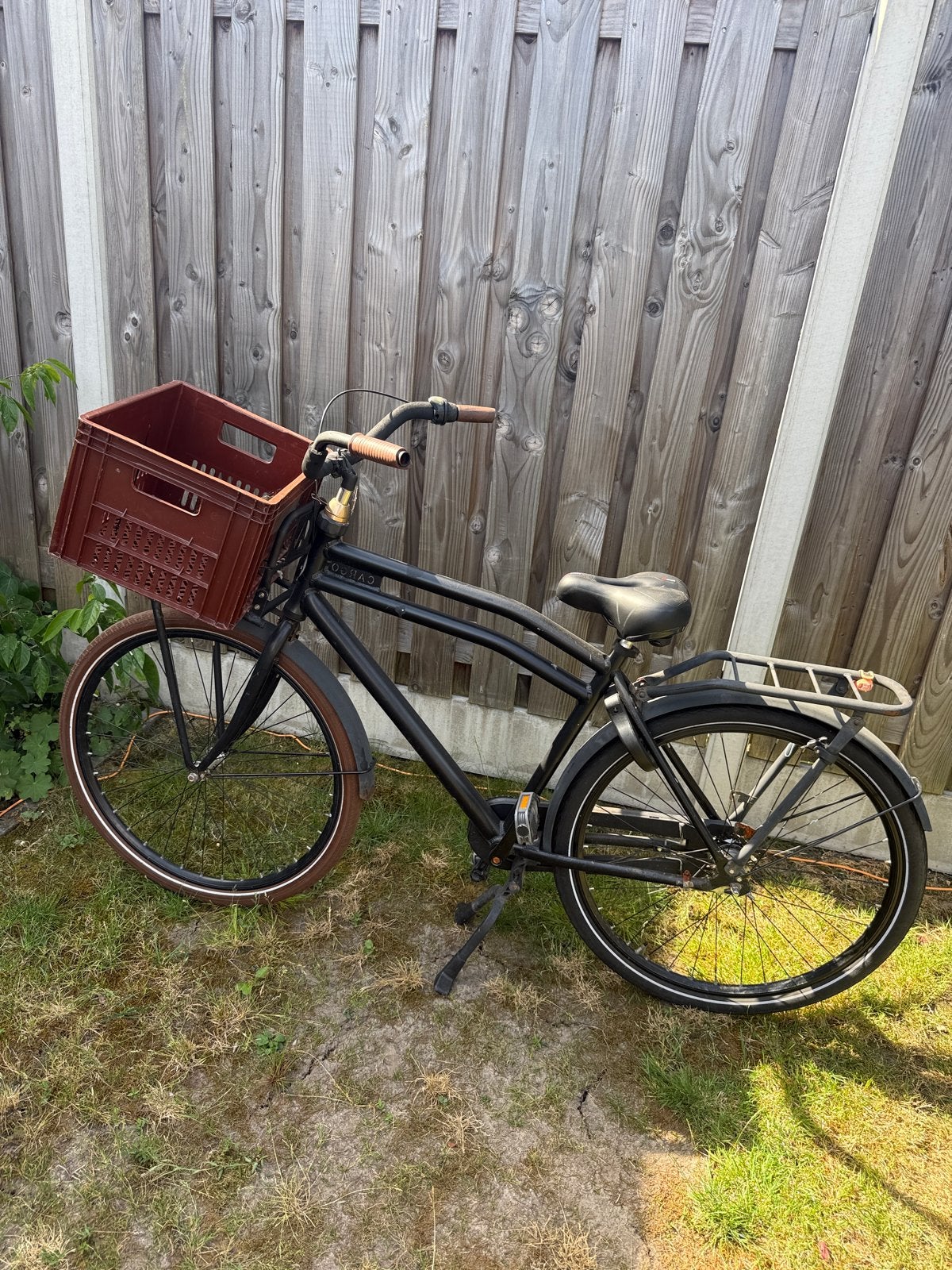 Cargo fiets 28 inch met krat, Terugtraprem, Gebruikt, Goederen, Ophalen