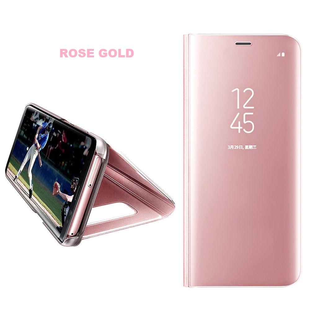 Clear View Stand Cover Set voor de Galaxy S7 _ Roze Goud, Verzenden, Nieuw, Hoesje of Tasje