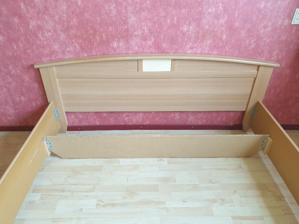 Beuken bed ombouw (180 x 200 cm), Huis en Inrichting, Slaapkamer | Bedden, Ophalen, Gebruikt, Overige kleuren, Tweepersoons
