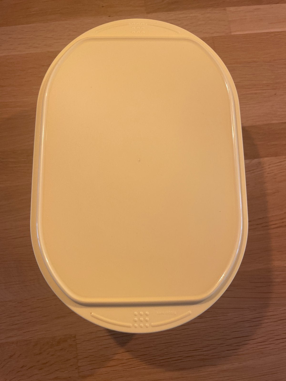 Tupperware Vleeswarendoos - Geel/Transparant, Huis en Inrichting, Keuken | Tupperware, Bewaardoos, Geel, Ophalen of Verzenden