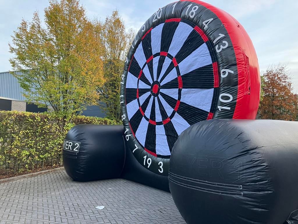 Opblaasbaar dartbord springkussen te koop | DUBBELZIJDIG, Ophalen, Zo goed als nieuw, Overige