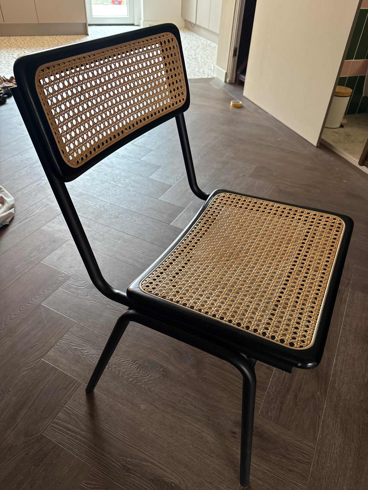 2x Jort Zwart Eetkamerstoel - Modern en Stijlvol, Ophalen, Twee, Zwart, Zo goed als nieuw
