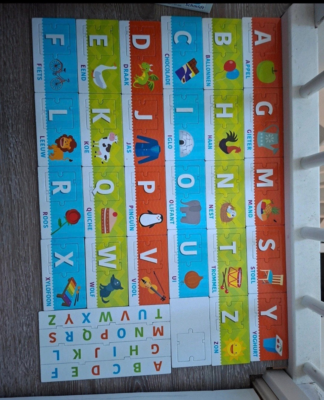 Alfabet puzzel Schmidt - Leer letters en woorden, Ophalen, Gebruikt, Taal en Lezen