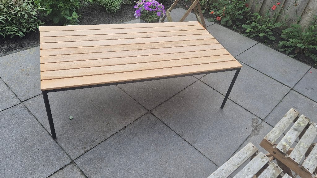 Tuinsalontafel, Ophalen, Nieuw, Rechthoekig, Teakhout