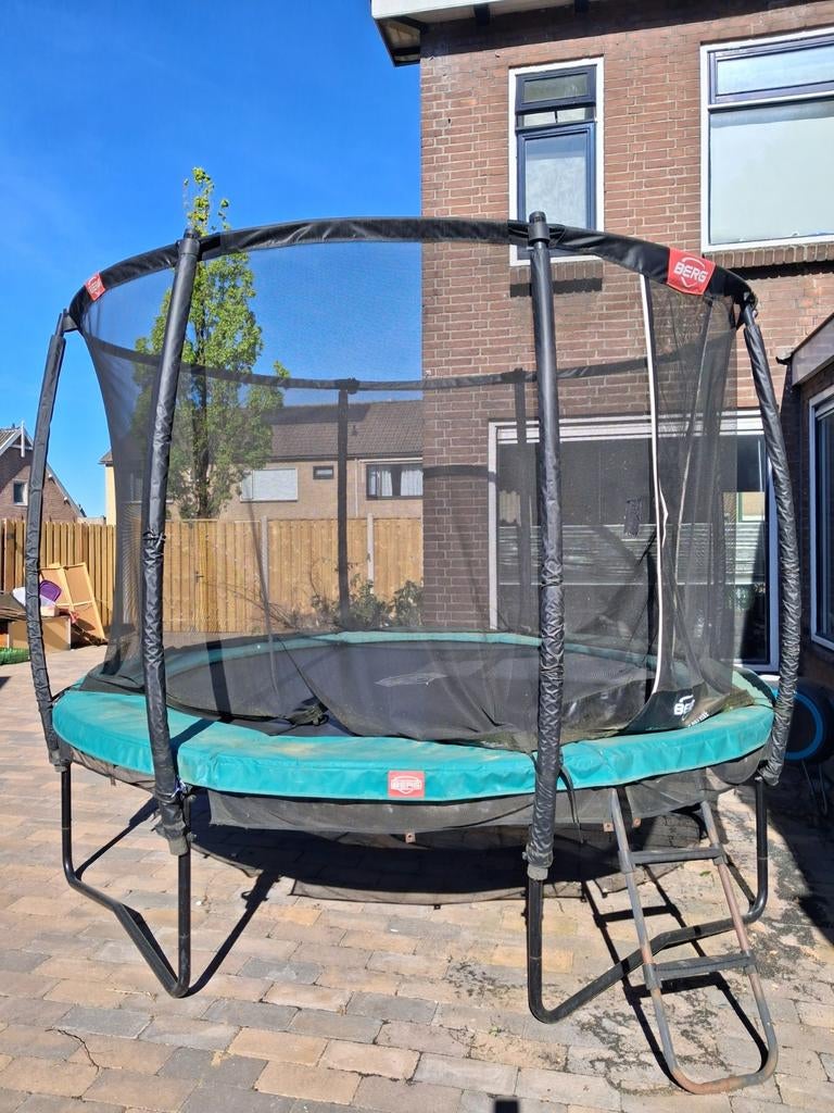 BERG Champion 330 Trampoline met Safety Net Deluxe, Ophalen, Gebruikt