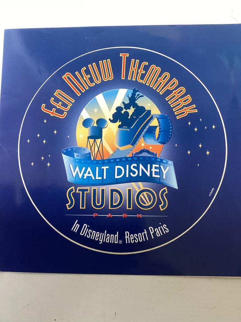 Sticker Walt Disney Studios Disneyland Parijs, Verzenden, Zo goed als nieuw