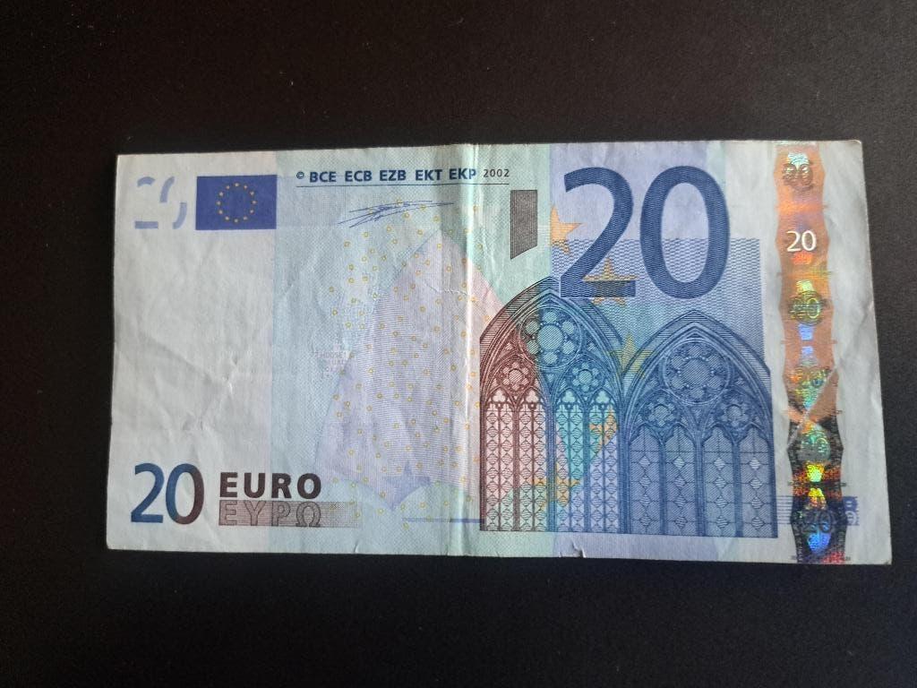 2002 Portugal 20 euro 1e serie Duisenberg printcode H005, Verzenden, Portugal, 20 euro, Los biljet