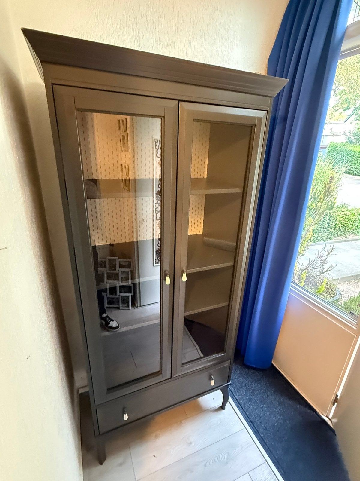 Mooi (vitrine) kast Country Style (ophalen in Voorthuizen), Ophalen, 50 tot 100 cm, Zo goed als nieuw, Minder dan 100 cm