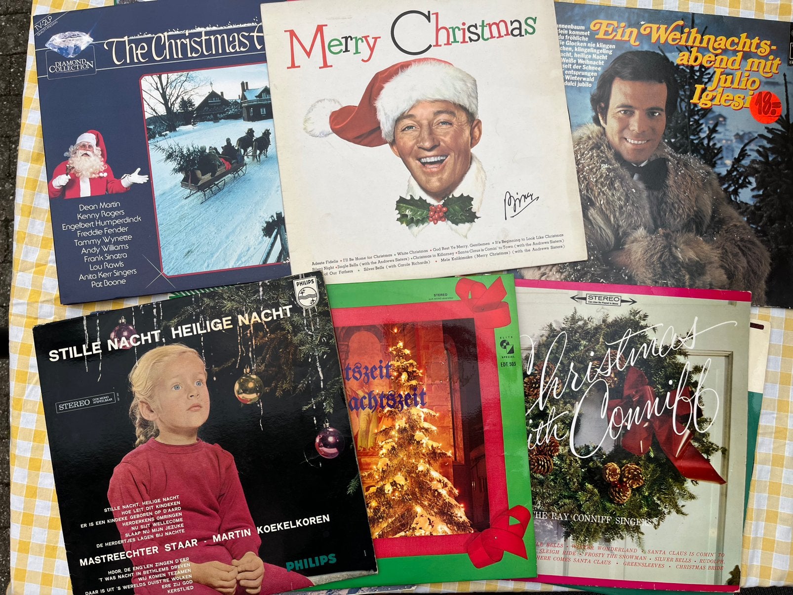 10x LP vinyl kerstmis oa Bing Crosby, Julio Iglesias, Ophalen of Verzenden, Gebruikt, LP