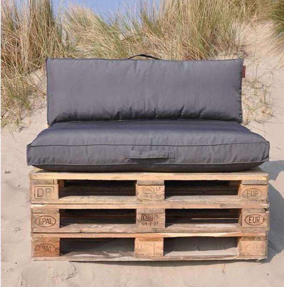 Pallet kussens grijs (8), verschillende afmetingen, Ophalen, Zo goed als nieuw