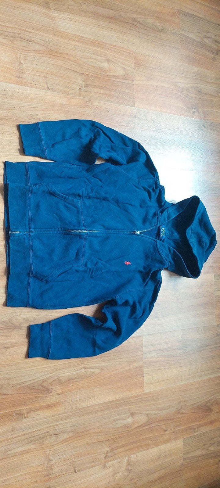 Polo Ralph Lauren hoodie met rits maat XS - Donkerblauw, Kleding | Dames, Truien en Vesten, Ophalen of Verzenden, Gedragen, Blauw