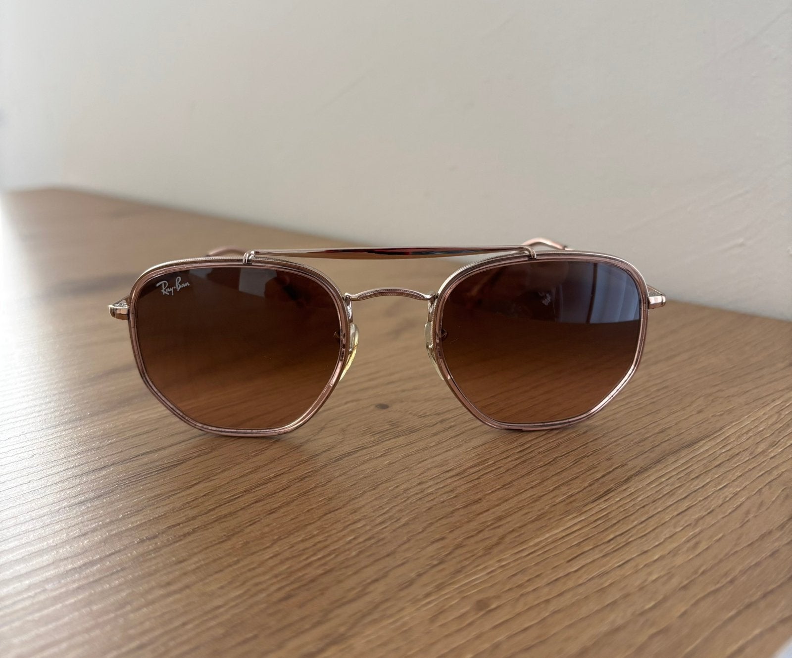 Ray-Ban Marshal II zonnebril, Zonnebril, Bruin, Ophalen of Verzenden, Zo goed als nieuw