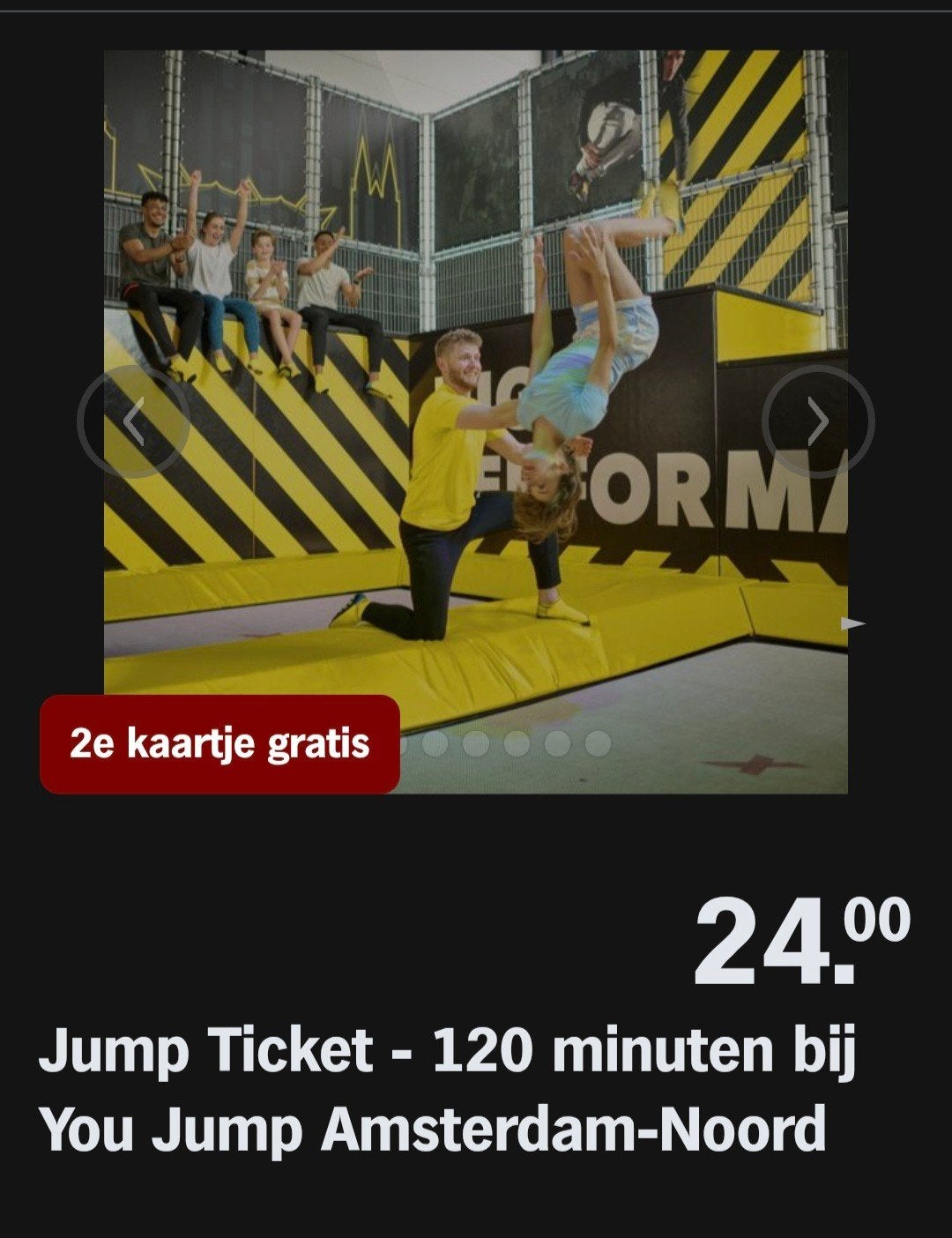 YOU JUMP AMSTERDAM-NOORD ♡ 2e kaartje gratis (Ah Actie), Tickets en Kaartjes, Overige soorten