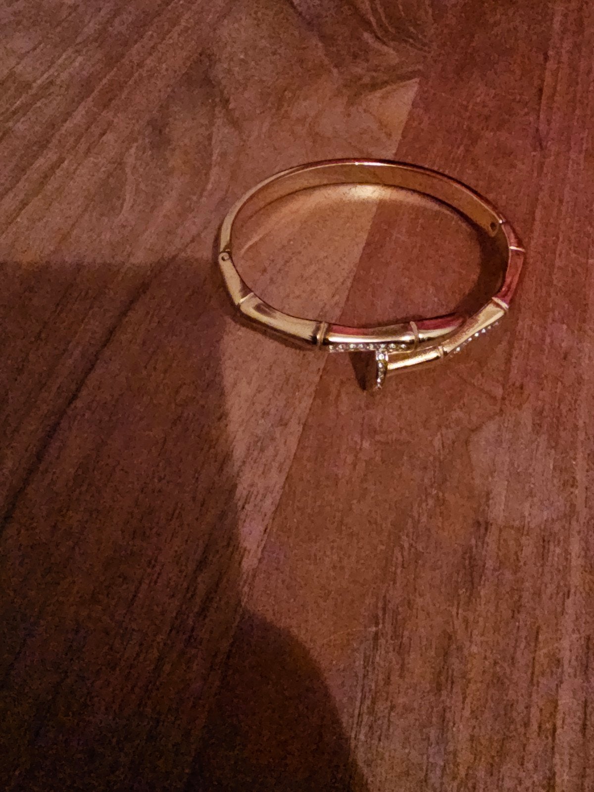 Gouden armband met ontbrekende diamantjes, Overige materialen, Gebruikt, Ophalen of Verzenden, Goud