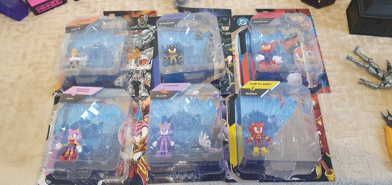dc sonic x superman batman wonder woman starfire flash, Ophalen of Verzenden, Nieuw